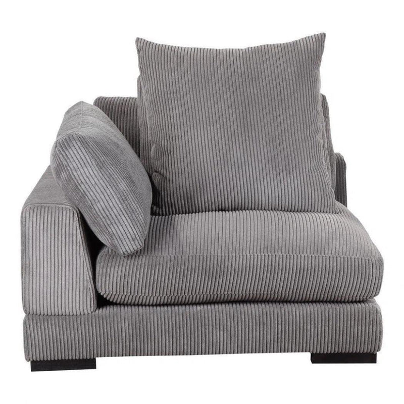 4 PC Grey Corduroy Reversible Modular Sofa - LOOMLAN - Moe's Home - Modular Sofas