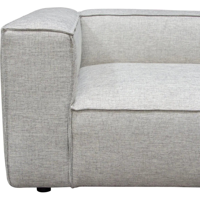 4 PC Set Beige Low Back Sectional Sofa With Ottoman - LOOMLAN - Diamond Sofa - Modular Sofas