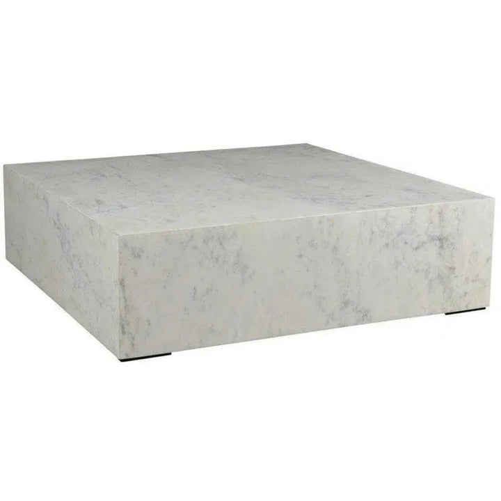40 Inch Coffee Table White Contemporary - LOOMLAN - Moe's Home - Coffee Tables