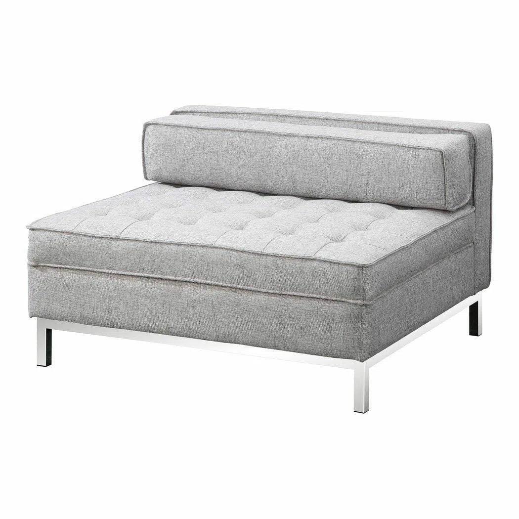 40 Inch Storage Ottoman Grey Modern