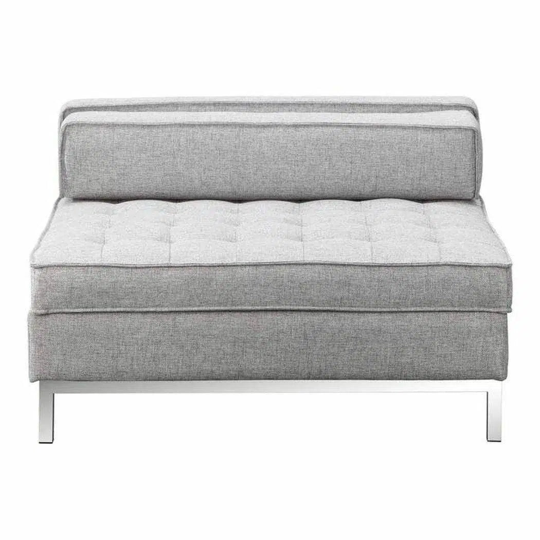 40 Inch Storage Ottoman Grey Modern