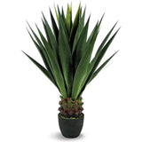 40" Faux Botanical Outdoor Green Giant Agave - LOOMLAN - Le Present - Potted Plants