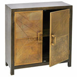 40" Modern Gold (Brass) Overlay Cabinet - LOOMLAN - LOOMLAN - Accent Cabinets