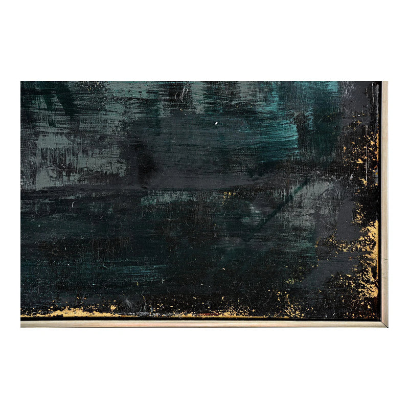 40x60 Inch Black Gray Canvas Wall Art Abstract Contemporary Artwork LOOMLAN By Moe's Home