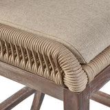 Fiddler Rope Upholstered Counter Stool