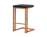 Boone Leather Upholstered Counter Stool (Set Of 2)