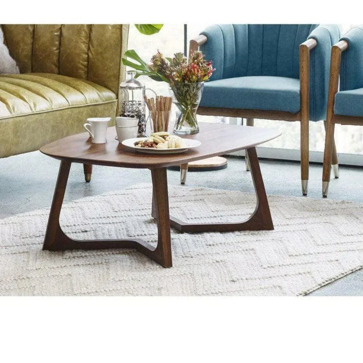 42 Inch Coffee Table Small Brown Mid - Century - LOOMLAN - Moe's Home - Coffee Tables