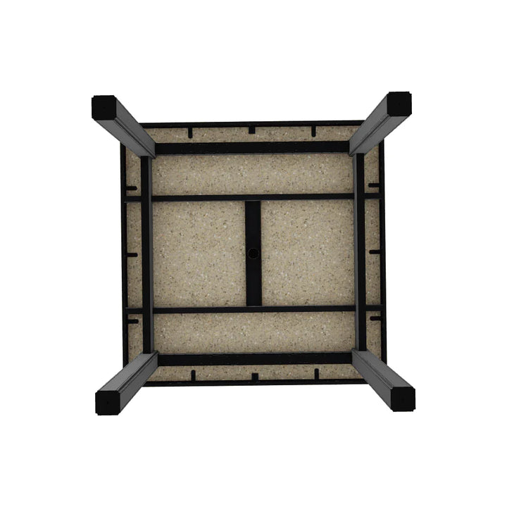 42" Square Origins Table With Umbrella Hole-Outdoor Dining Tables-Telescope-LOOMLAN