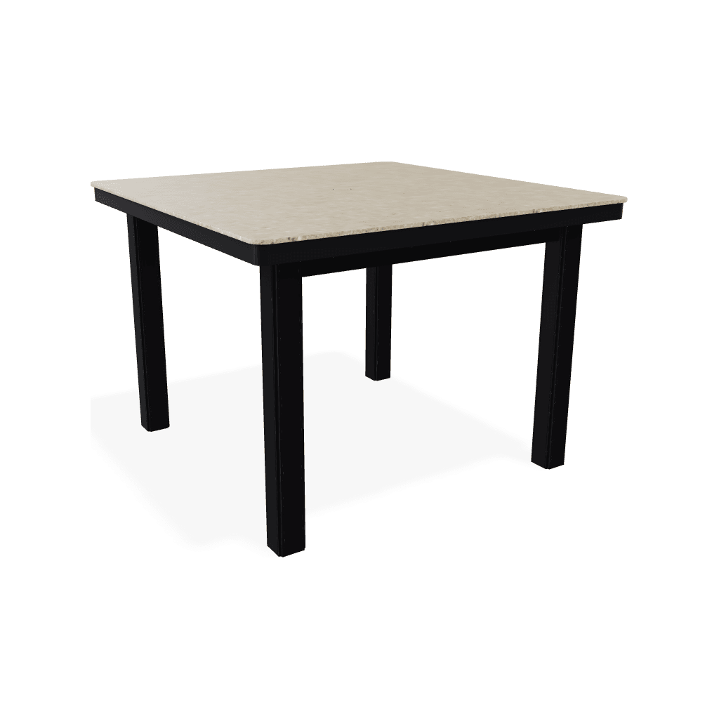 42" Square Origins Table With Umbrella Hole