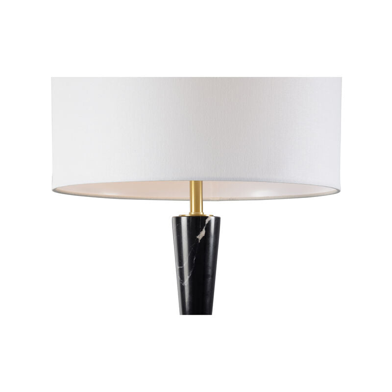 Tapered Silhouette Smooth Marble Design Table Lamp