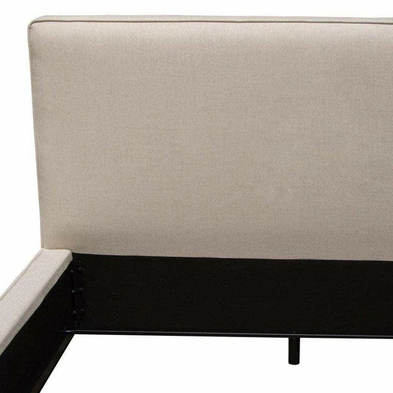 43" Low Profile Eastern King Bed in Sand Fabric Beds LOOMLAN By Diamond Sofa