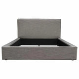 43" Low Profile Queen Bed in Grey Fabric Beds LOOMLAN By Diamond Sofa