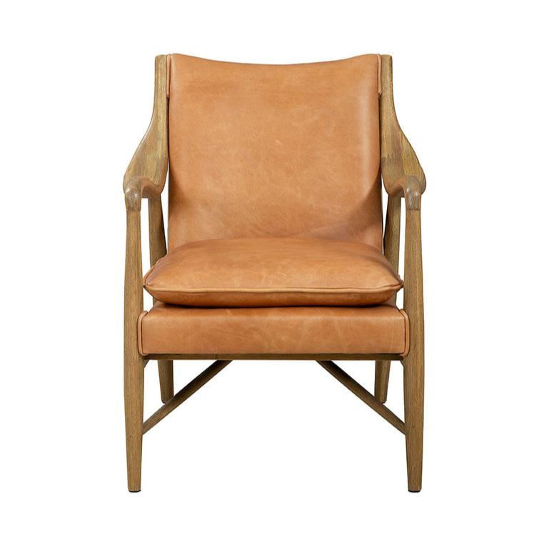 Hyde Village Leather Upholstered Armchair