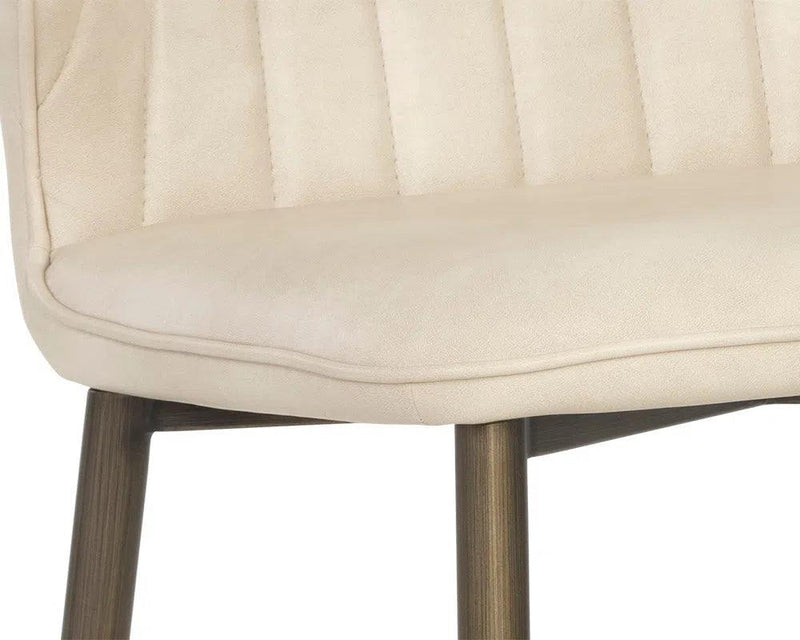 Clinton Leather Upholstered Armless Dining Chair (Set of 2)