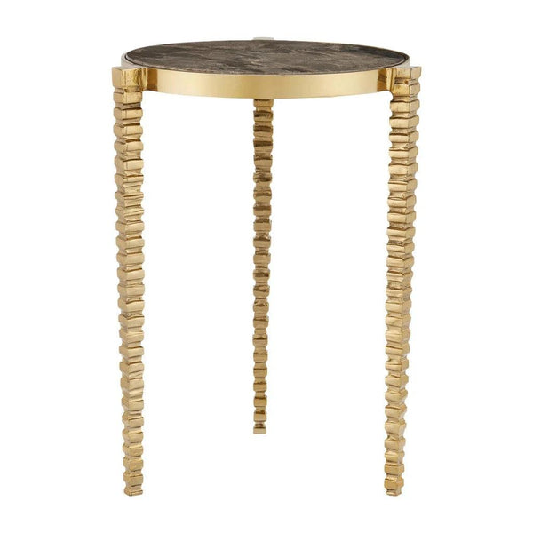 Corrado Cappuccino Marble Accent Table