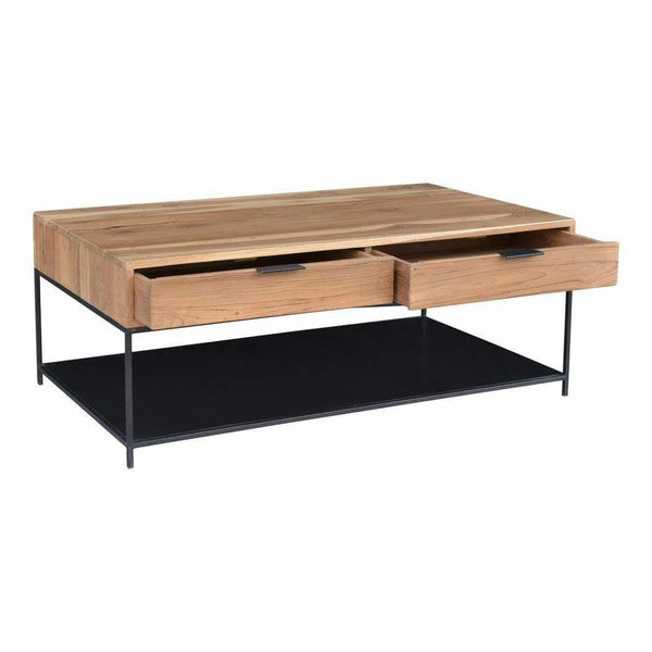 46 Inch Coffee Table Natural Contemporary Coffee Tables LOOMLAN By Moe's Home