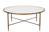 Evelyn Marble Topped Round Coffee Table