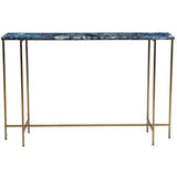 47 Inch Agate Console Table Blue Art Deco Console Tables LOOMLAN By Moe's Home