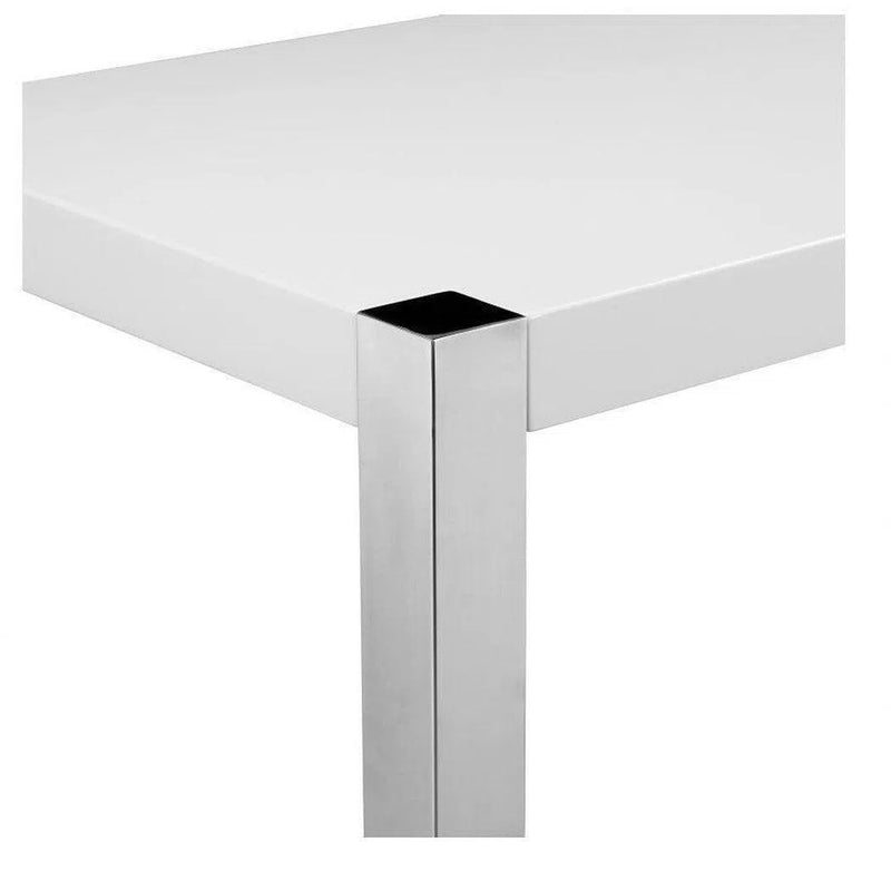 47 Inch Counter table White Modern Counter Tables LOOMLAN By Moe's Home