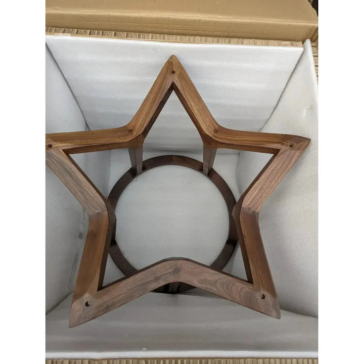 47 Inch Round Dining Table Brown Mid-Century-Dining Tables-Moe's Home-LOOMLAN