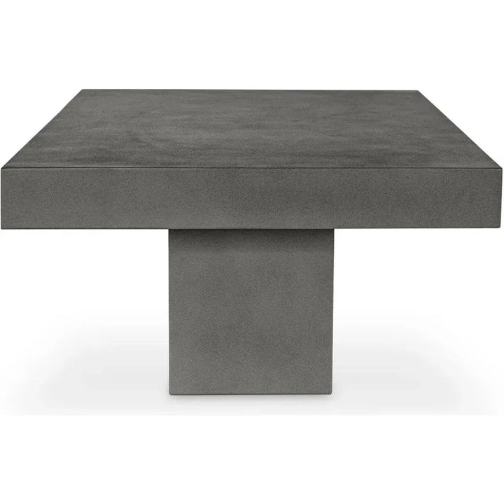 47 in Outdoor Coffee Table Grey Contemporary-Outdoor Coffee Tables-Moe's Home-LOOMLAN