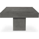 47 in Outdoor Coffee Table Grey Contemporary