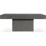 47 in Outdoor Coffee Table Grey Contemporary