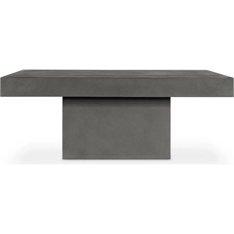 47 in Outdoor Coffee Table Grey Contemporary