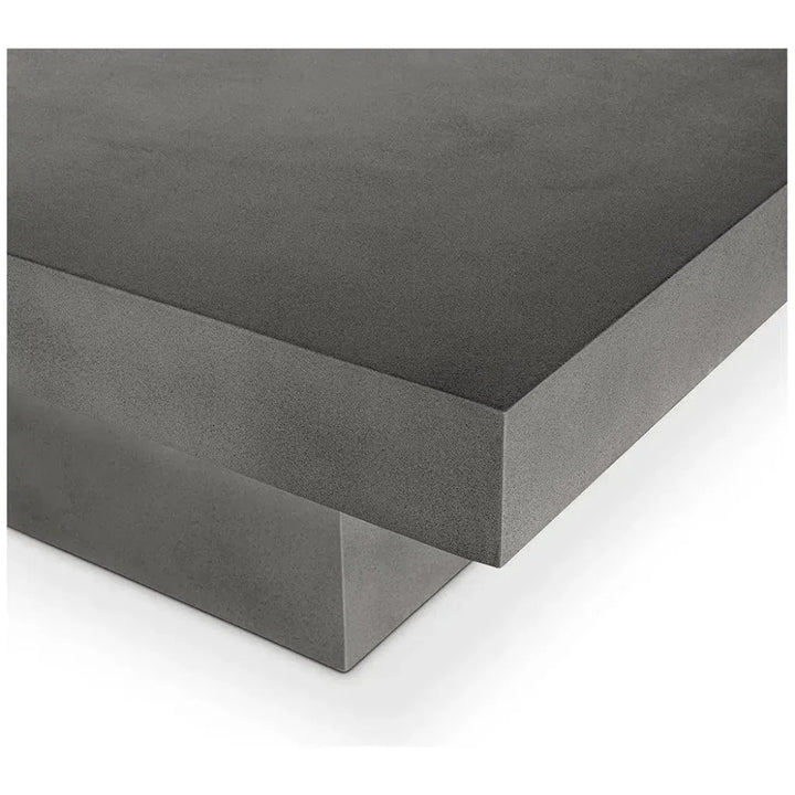 47 in Outdoor Coffee Table Grey Contemporary-Outdoor Coffee Tables-Moe's Home-LOOMLAN