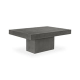 47 in Outdoor Coffee Table Grey Contemporary