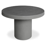 47 in Outdoor Dining Table Grey Contemporary