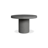 47 in Outdoor Dining Table Grey Contemporary