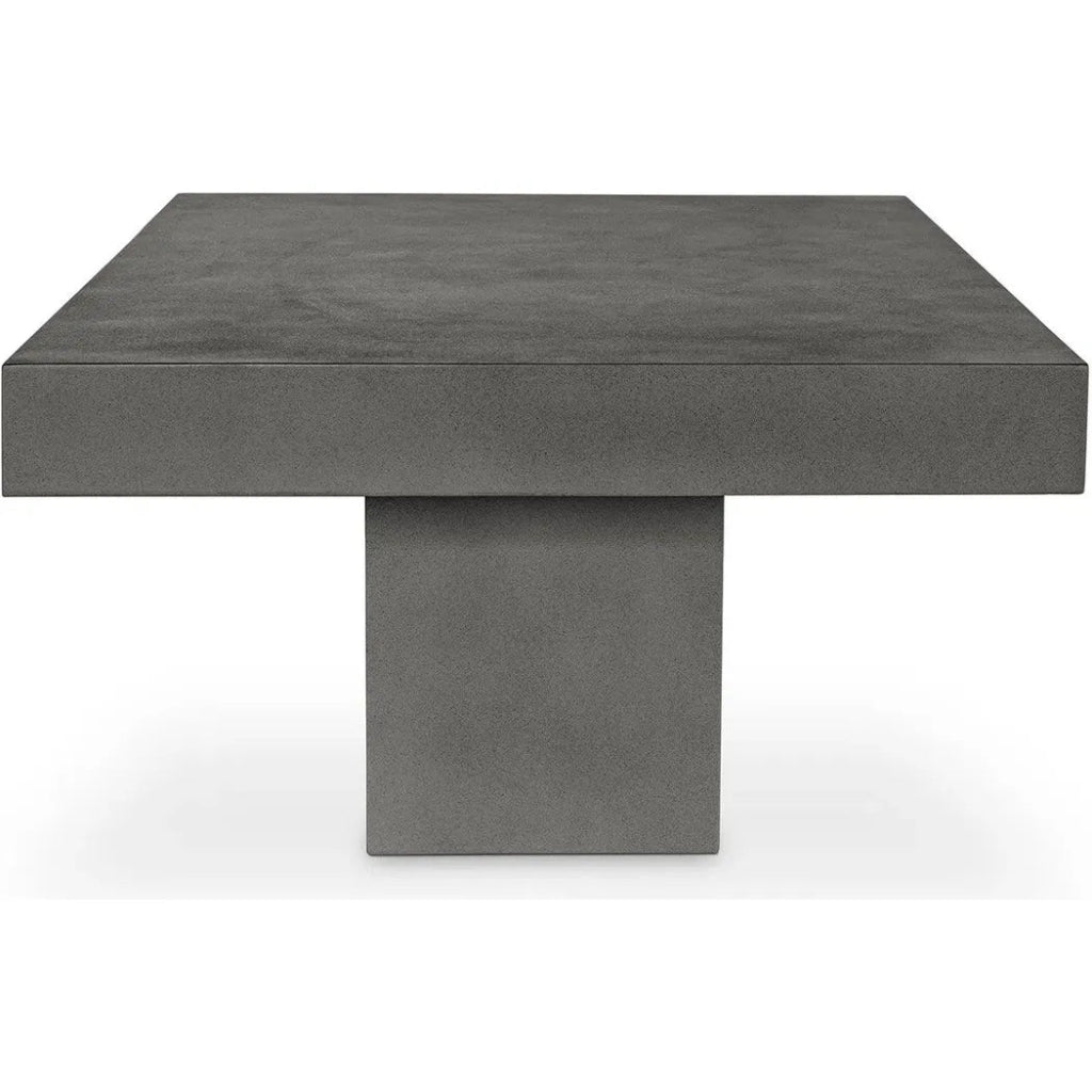 47 in Outdoor Coffee Table Grey Contemporary - LOOMLAN - Moe's Home - Outdoor Coffee Tables