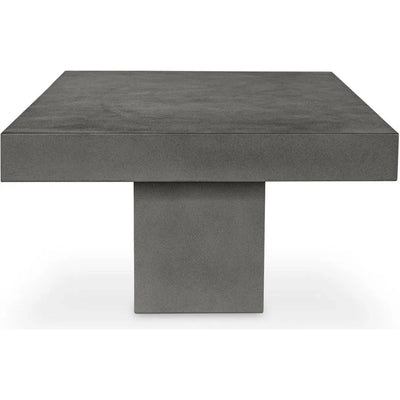 47 in Outdoor Coffee Table Grey Contemporary - LOOMLAN - Moe's Home - Outdoor Coffee Tables