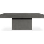 47 in Outdoor Coffee Table Grey Contemporary - LOOMLAN - Moe's Home - Outdoor Coffee Tables