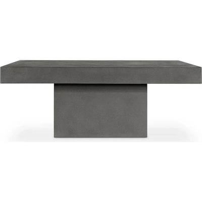 47 in Outdoor Coffee Table Grey Contemporary - LOOMLAN - Moe's Home - Outdoor Coffee Tables