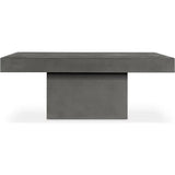 47 in Outdoor Coffee Table Grey Contemporary - LOOMLAN - Moe's Home - Outdoor Coffee Tables