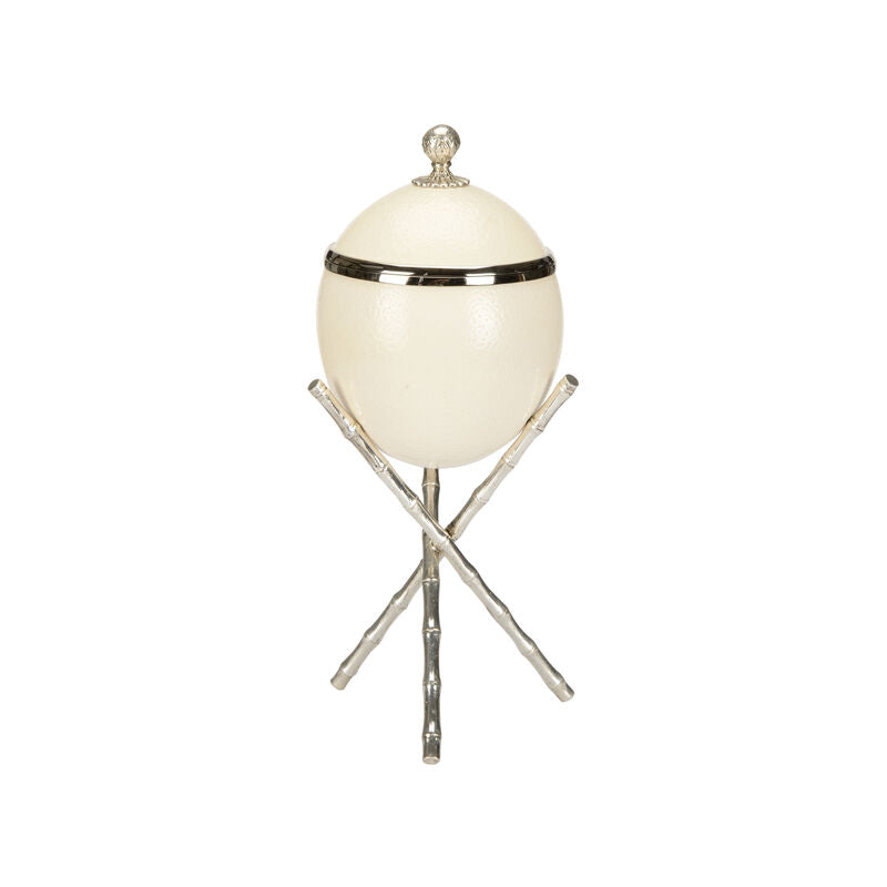 The Tripod Lacquered Eggshell Decorative Box