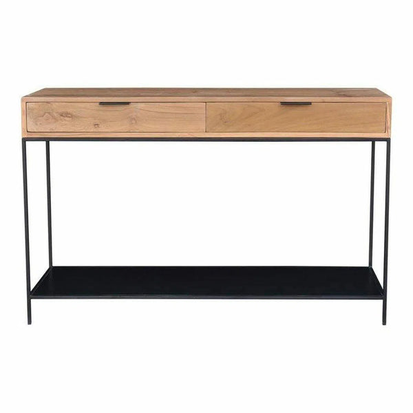 48 Inch Console Table Natural Contemporary Console Tables LOOMLAN By Moe's Home