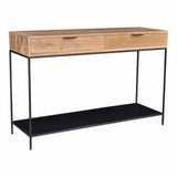 48 Inch Console Table Natural Contemporary Console Tables LOOMLAN By Moe's Home