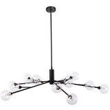 48 Inch Pendant Lamp Black Contemporary Pendants LOOMLAN By Moe's Home