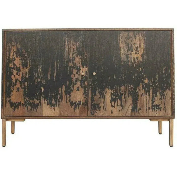 48 Inch Sideboard Small Black Rustic - LOOMLAN - Moe's Home - Sideboards