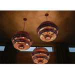 48" Khaki Natural Antibes Grande Chandelier