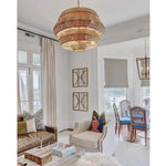 48" Khaki Natural Antibes Grande Chandelier