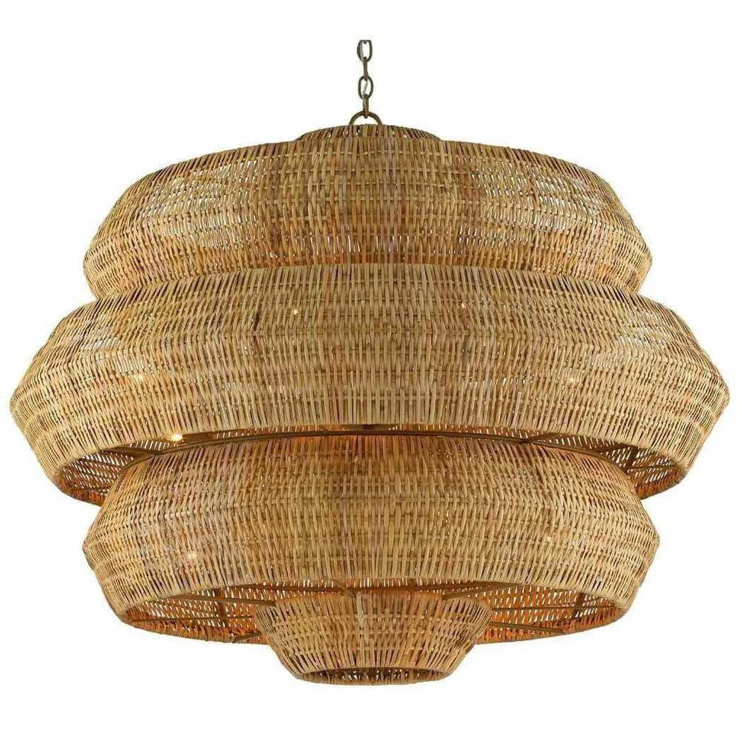 48" Khaki Natural Antibes Grande Chandelier