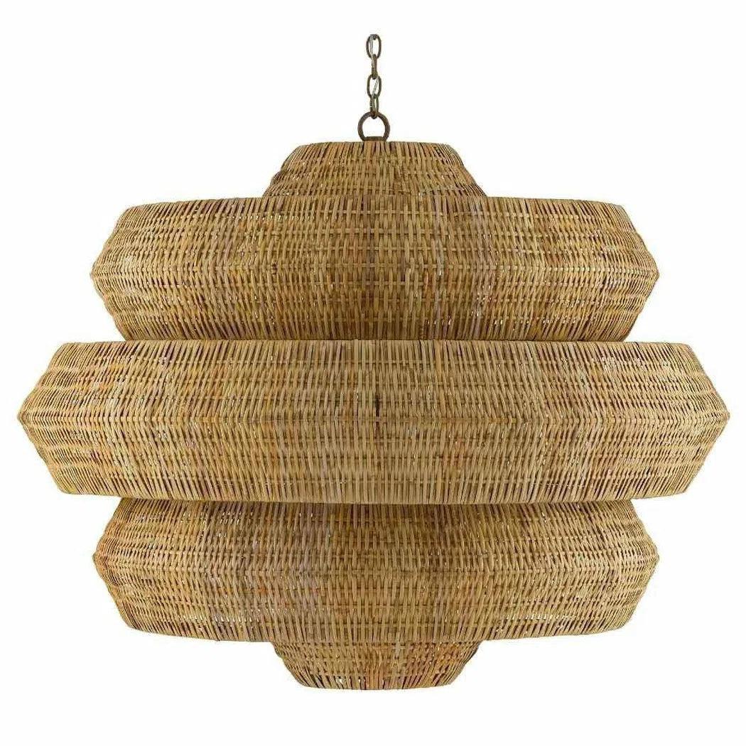 48" Khaki Natural Antibes Grande Chandelier