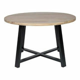 48" Live Edge Round Dining Table for 6 People Dining Tables LOOMLAN By Moe's Home