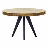 48" Parquet Pattern Round Dining Table in for 4 or 6 Dining Tables LOOMLAN By Moe's Home