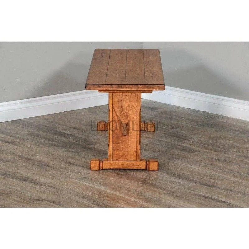 48" Rustic Oak Wood Kitchen and Dining Room Bench (Bench Only) Dining Benches LOOMLAN By Sunny D