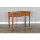 48" Wide Rustic Oak Accent Sofa Table Console 2 Large Drawers Console Tables LOOMLAN By Sunny D